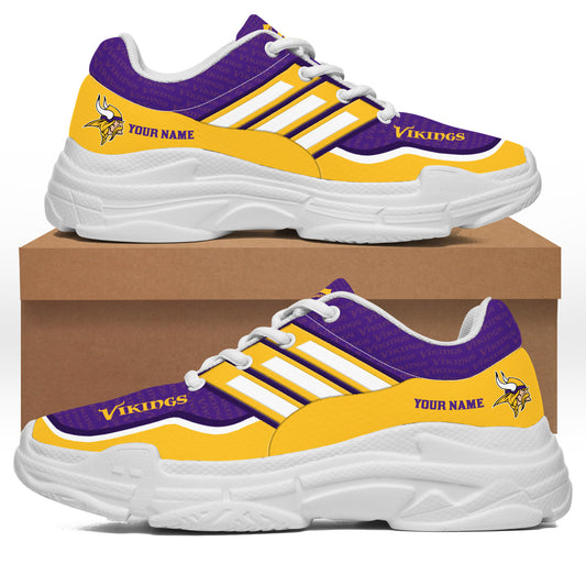 Minnesota Vikings Personalized Chunky Sneakers 11