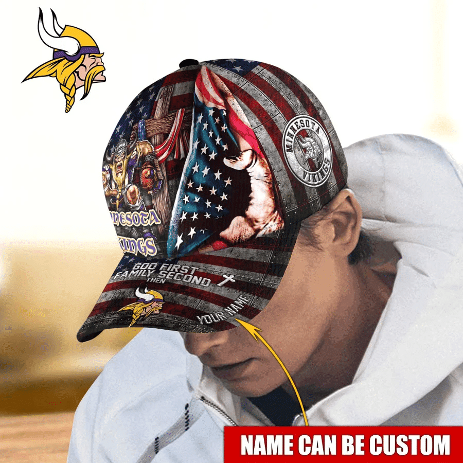 Minnesota Vikings Personalized Classic Cap BB358
