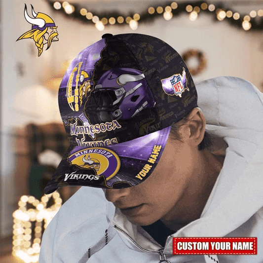 Minnesota Vikings Personalized Classic Cap BB458