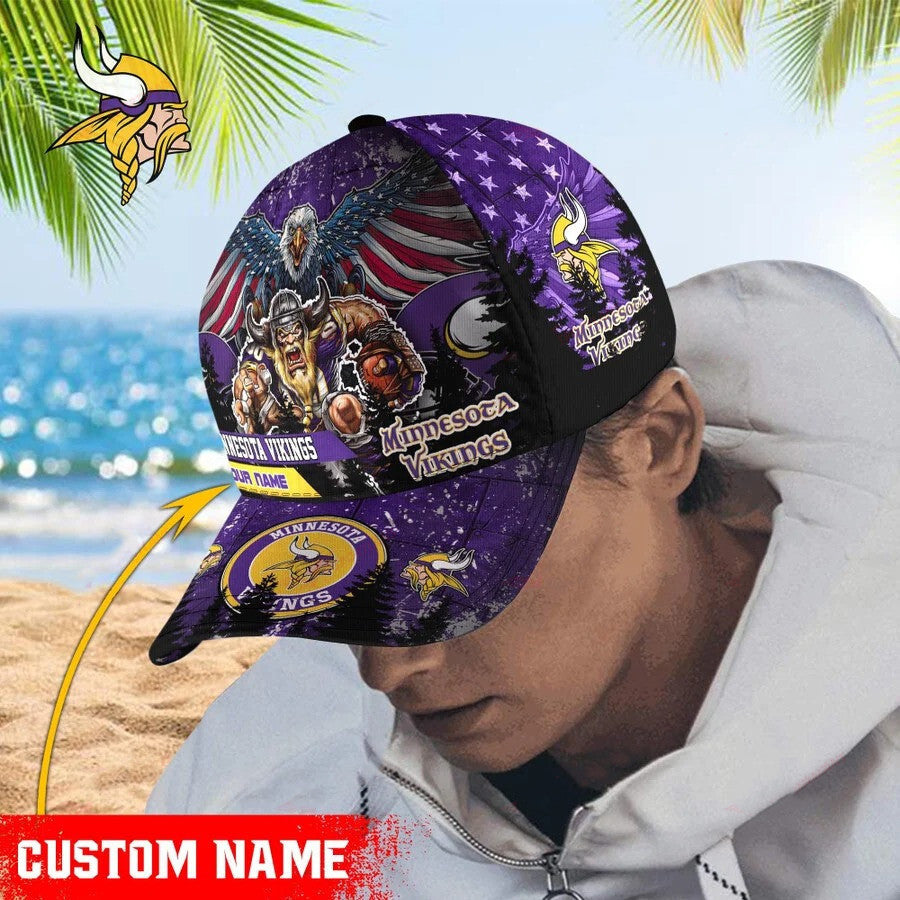 Minnesota Vikings Personalized Classic Cap BB542
