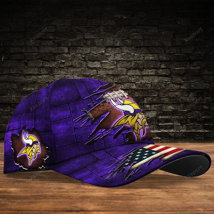 Minnesota Vikings Personalized Classic Cap BG220