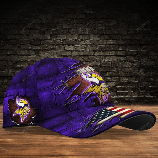 Minnesota Vikings Personalized Classic Cap BG220