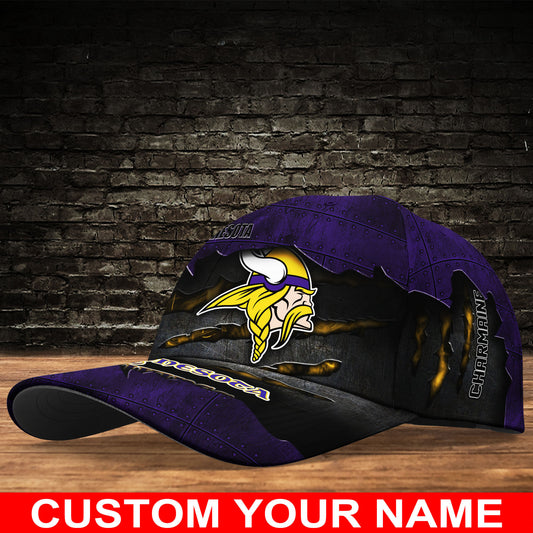 Minnesota Vikings Personalized Classic Cap BG310