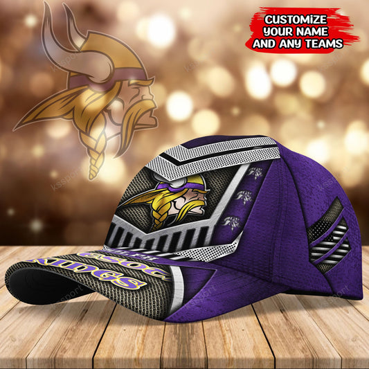 Minnesota Vikings Personalized Classic Cap BG781