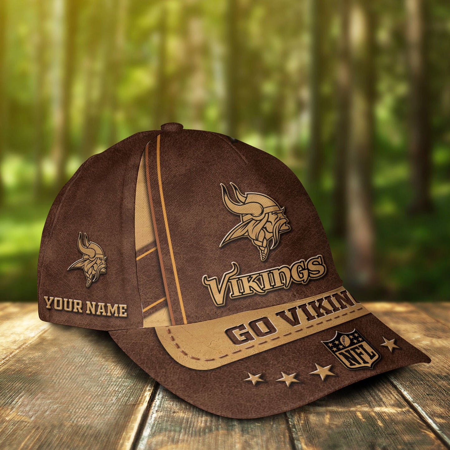 Minnesota Vikings Personalized Classic Cap BG882