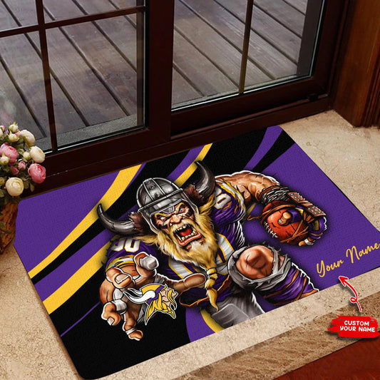 Minnesota Vikings Personalized Doormat BG117