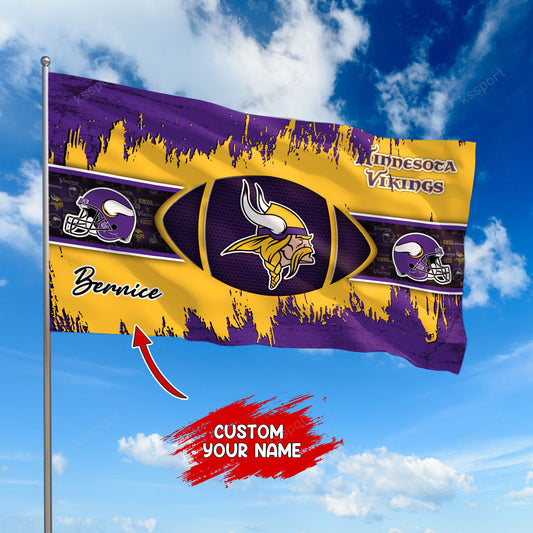 Minnesota Vikings Personalized Flag 393
