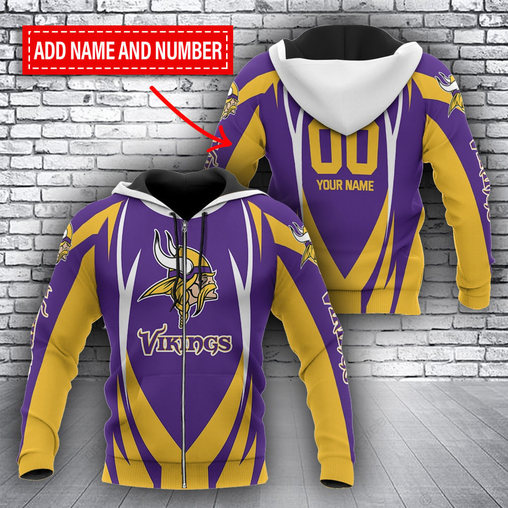 Minnesota Vikings Personalized Hoodie BB109