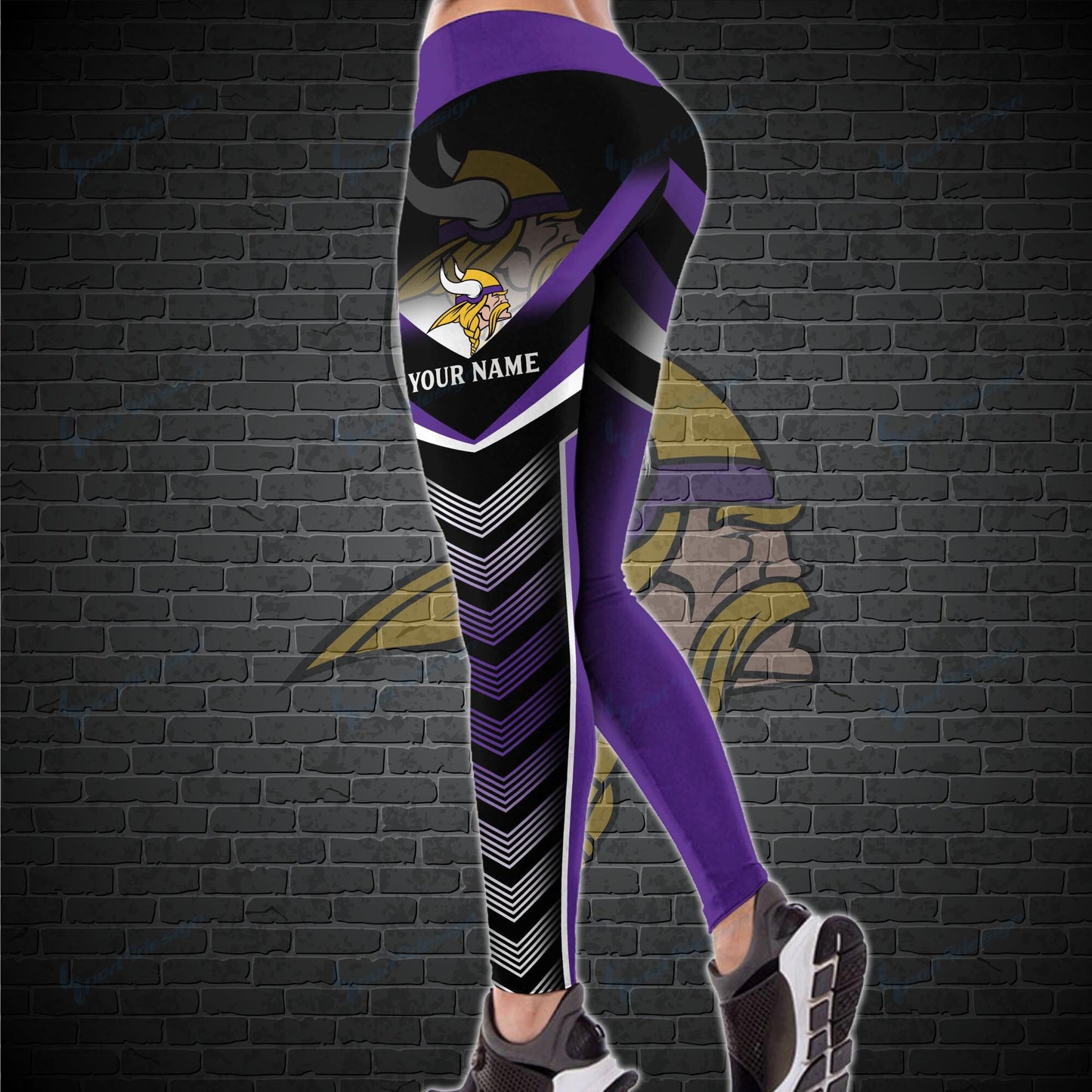 Minnesota Vikings Personalized Leggings And Tank Top BG20