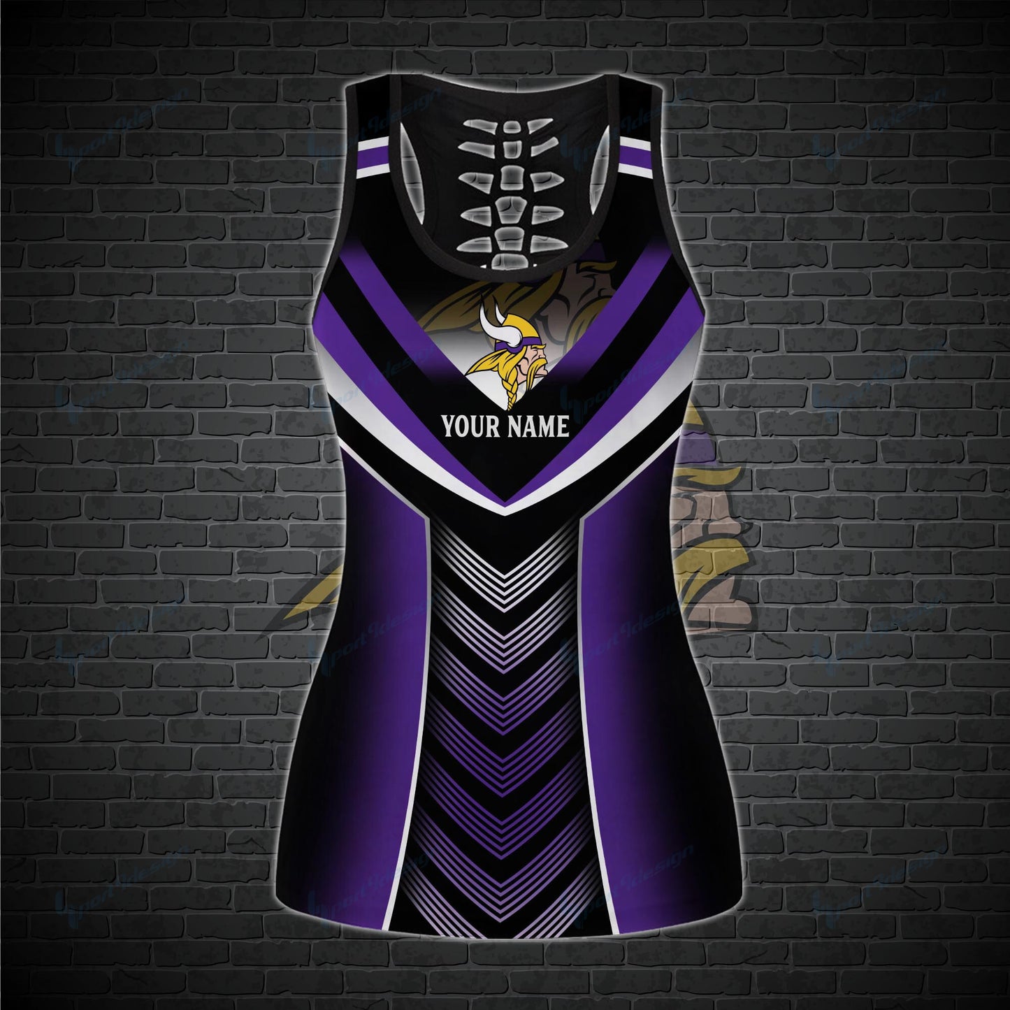 Minnesota Vikings Personalized Leggings And Tank Top BG20