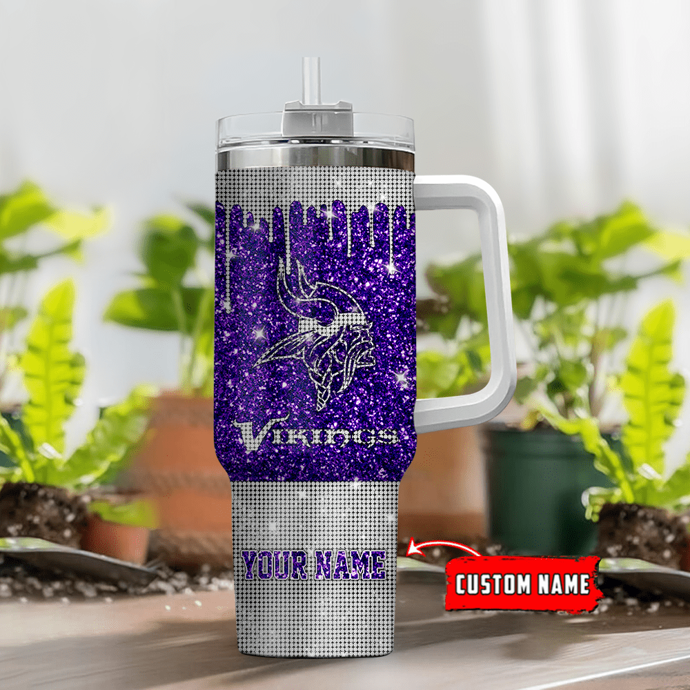 Minnesota Vikings Personalized Limited Edition Sport Fan Gift 40oz Tumbler AZC40OZT067