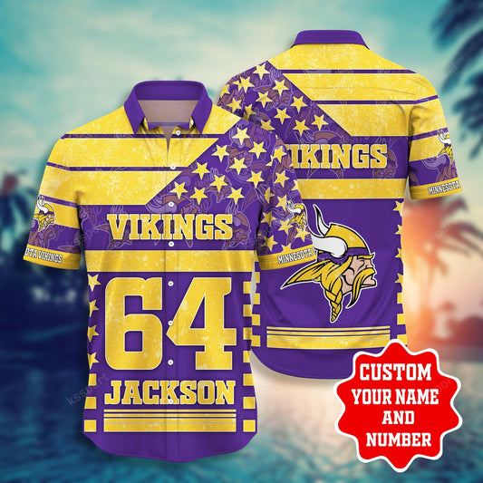 Minnesota Vikings Personalized Shirt and Shorts BG239