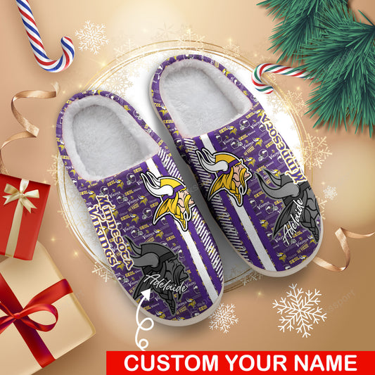 Minnesota Vikings Personalized Slipper BG77