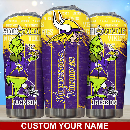 Minnesota Vikings Personalized Tumbler BG108