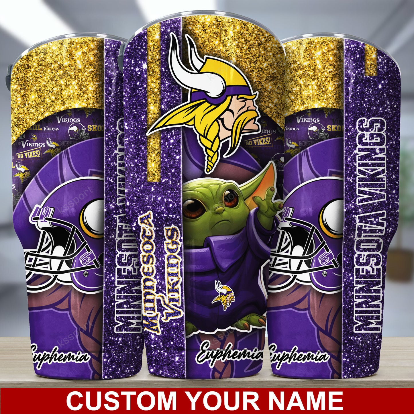 Minnesota Vikings Personalized Tumbler BG170