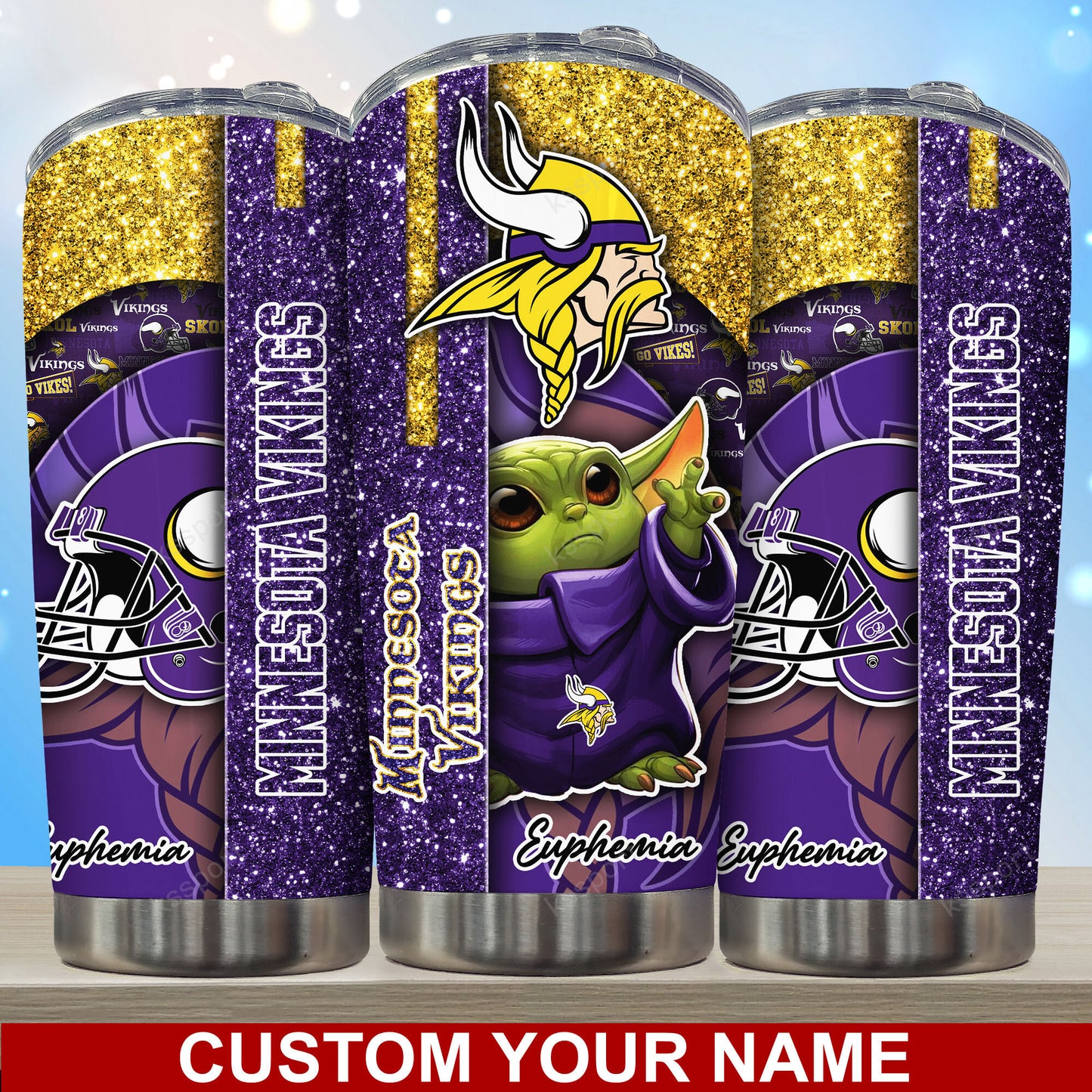 Minnesota Vikings Personalized Tumbler BG170