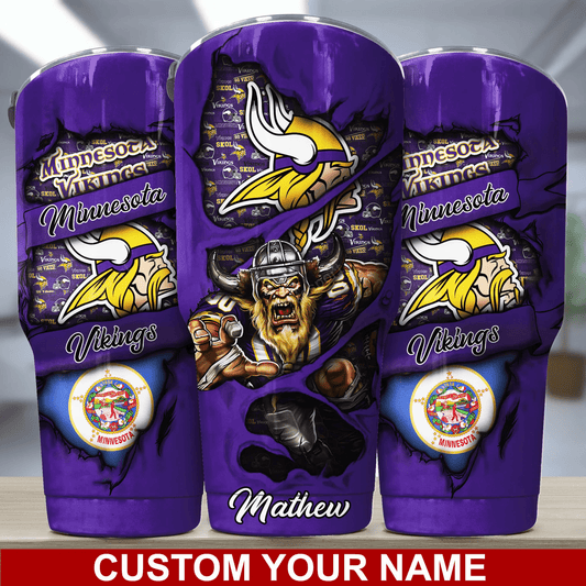 Minnesota Vikings Personalized Tumbler BG241