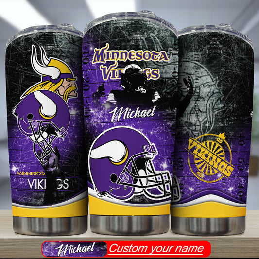 Minnesota Vikings Personalized Tumbler BG330
