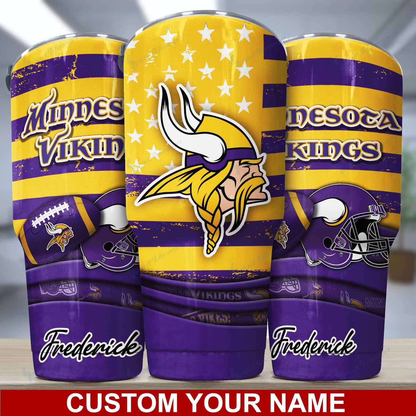 Minnesota Vikings Personalized Tumbler BG49