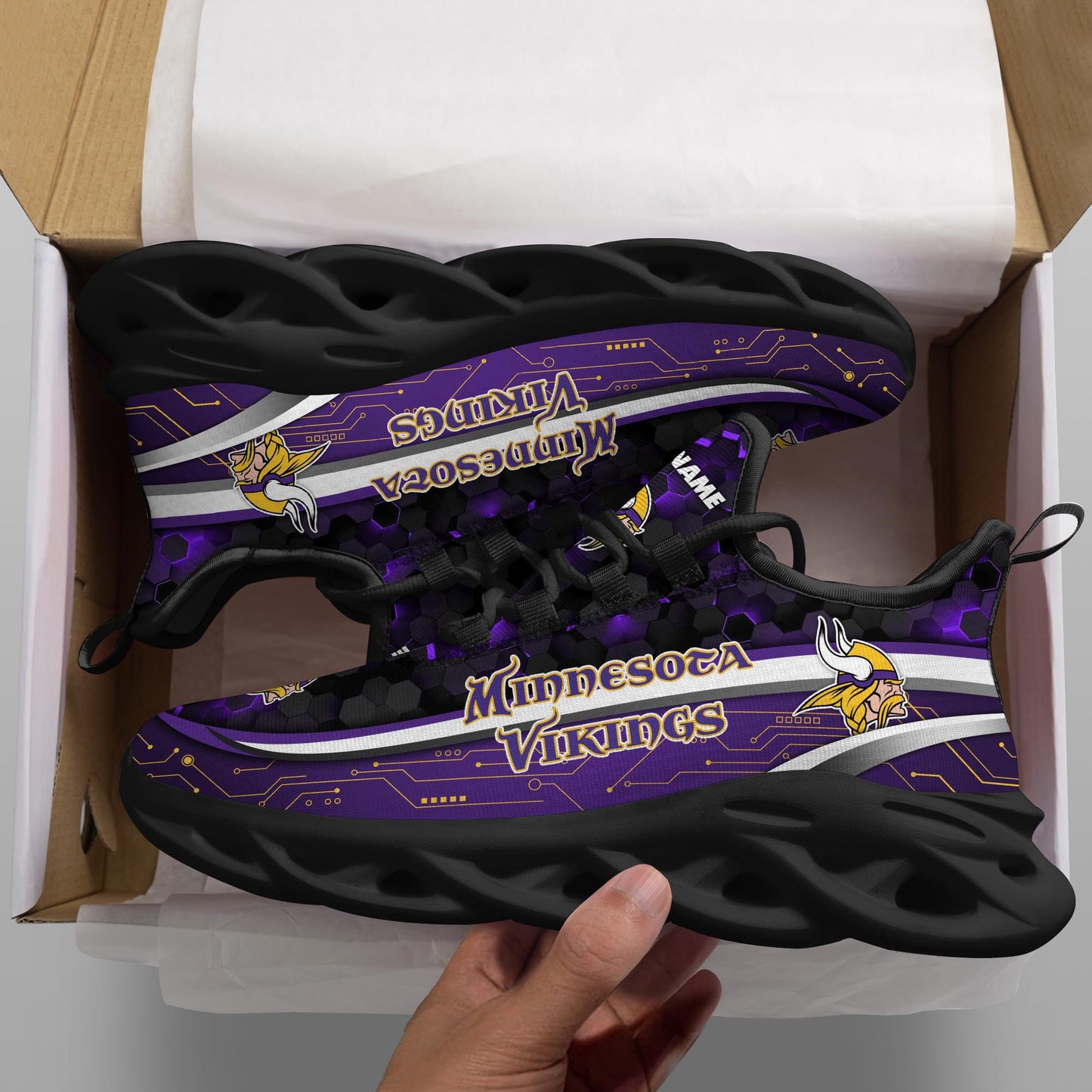 Minnesota Vikings Personalized Yezy Running Sneakers 72