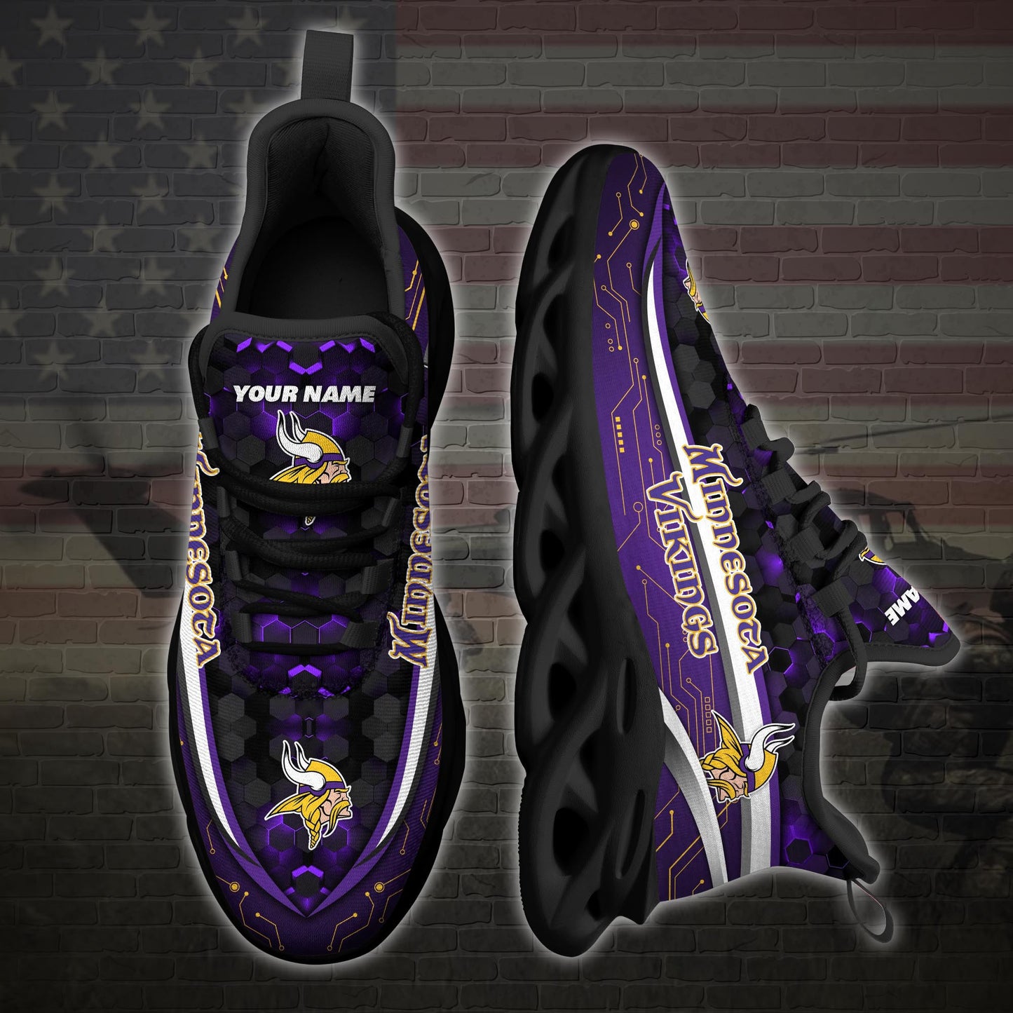 Minnesota Vikings Personalized Yezy Running Sneakers 72