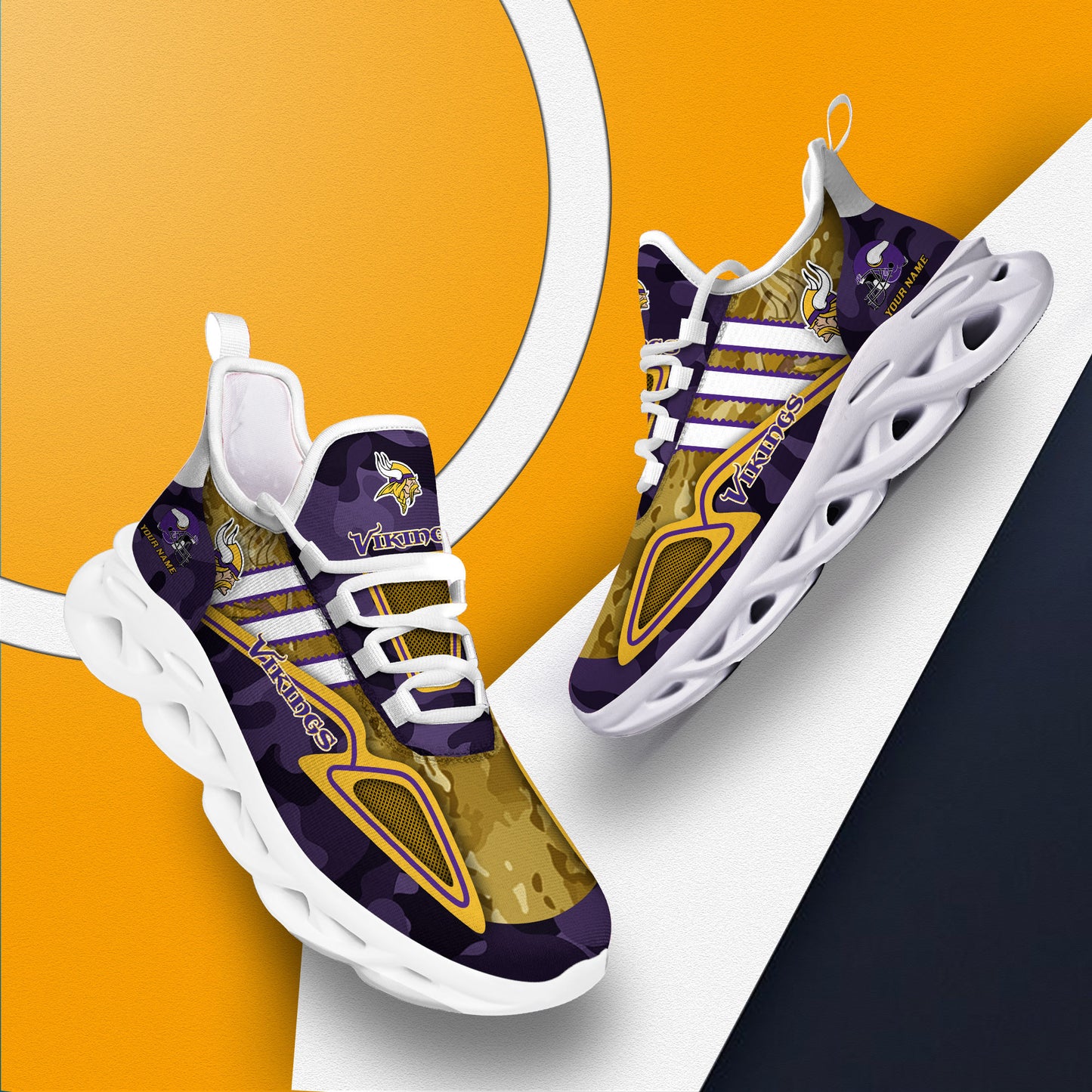 Minnesota Vikings Personalized Yezy Running Sneakers BB249