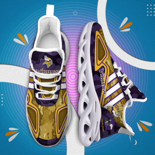 Minnesota Vikings Personalized Yezy Running Sneakers BB249