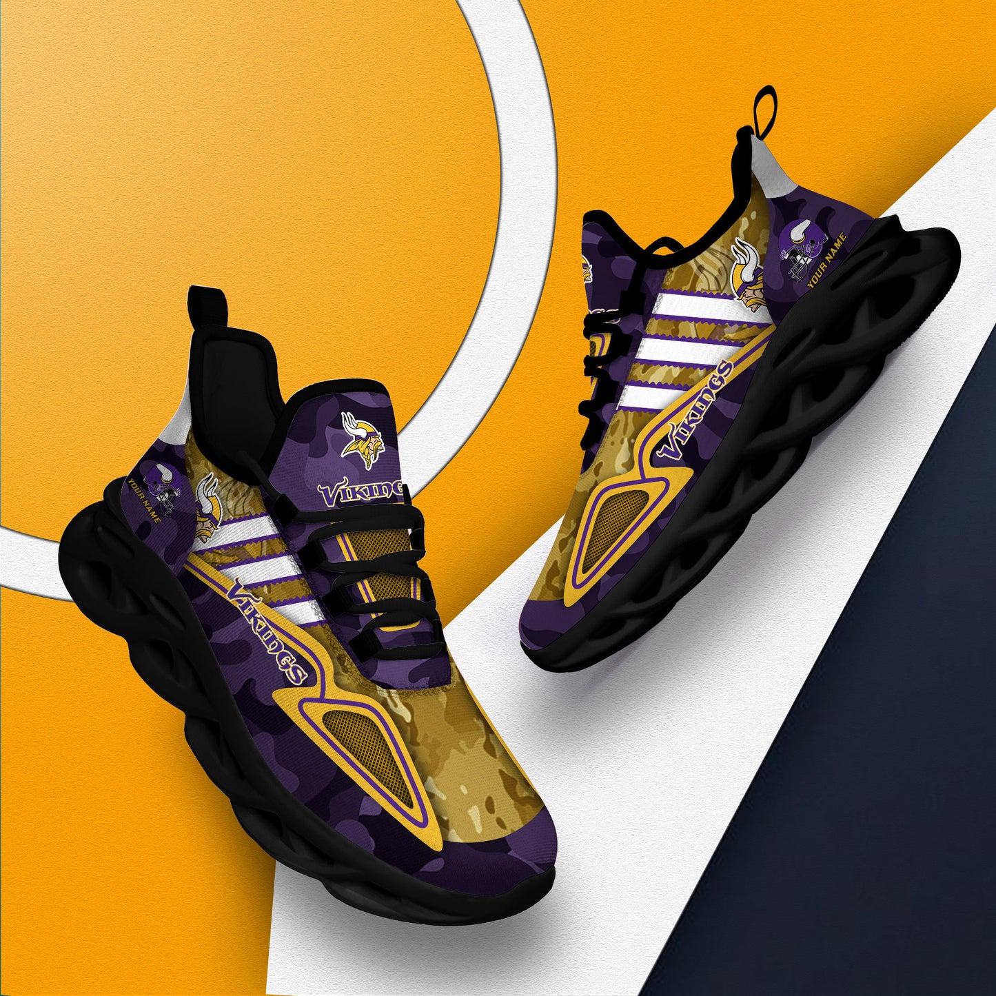 Minnesota Vikings Personalized Yezy Running Sneakers BB249