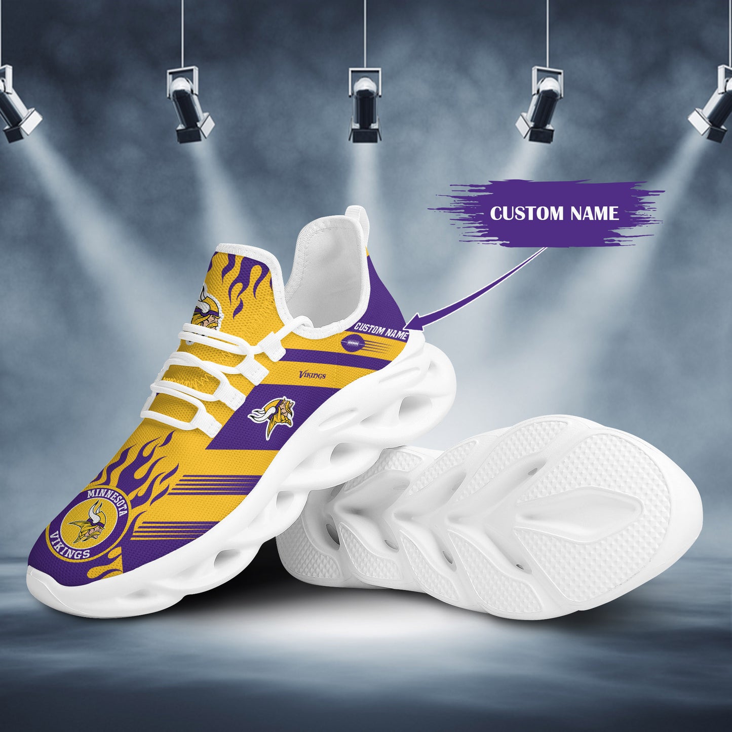Minnesota Vikings Personalized Yezy Running Sneakers BB581
