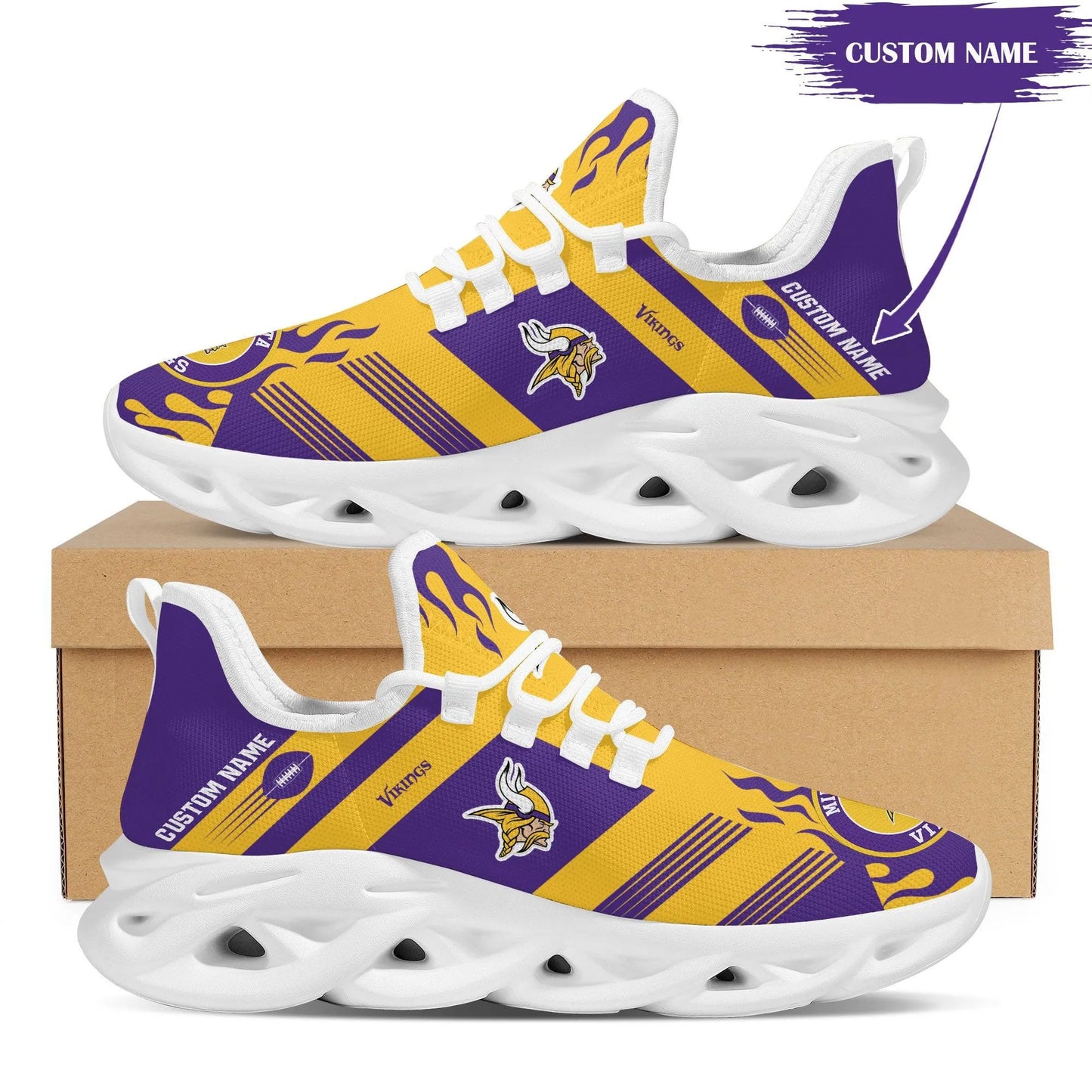 Minnesota Vikings Personalized Yezy Running Sneakers BB581