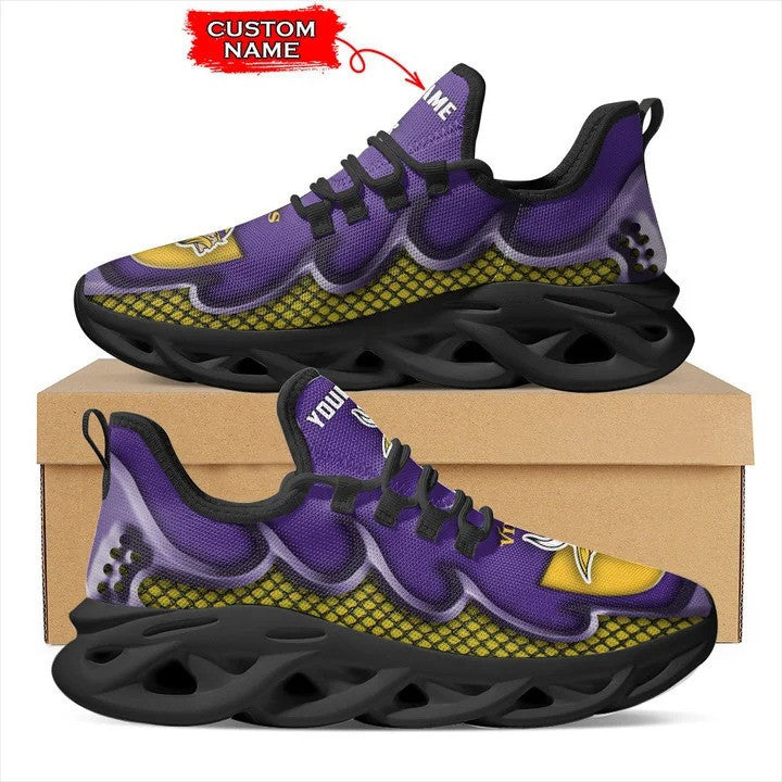 Minnesota Vikings Personalized Yezy Running Sneakers BG424