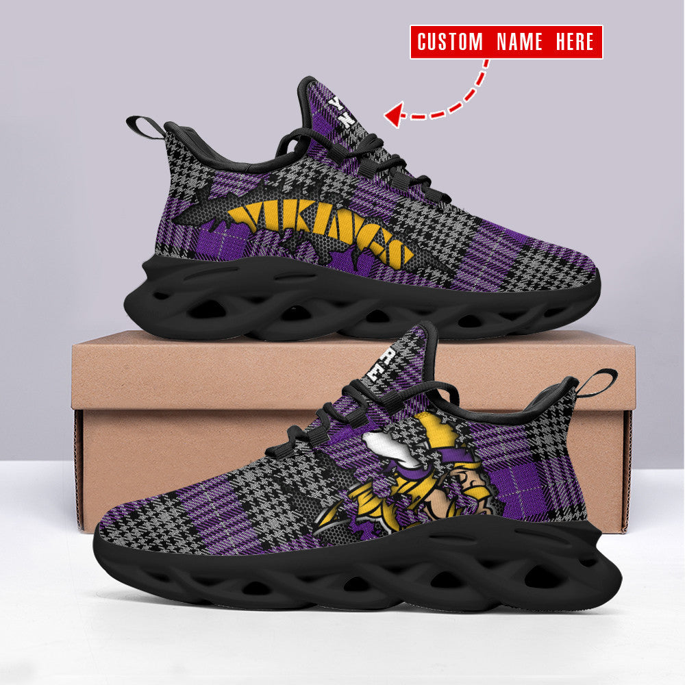 Minnesota Vikings Personalized Yezy Running Sneakers SPD317
