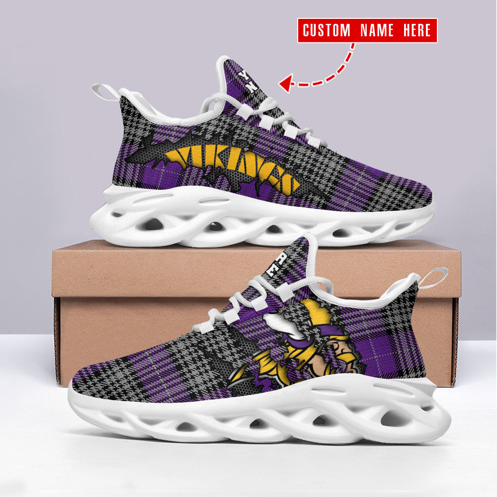 Minnesota Vikings Personalized Yezy Running Sneakers SPD317