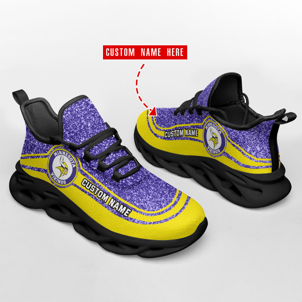 Minnesota Vikings Personalized Yezy Running Sneakers SPD365