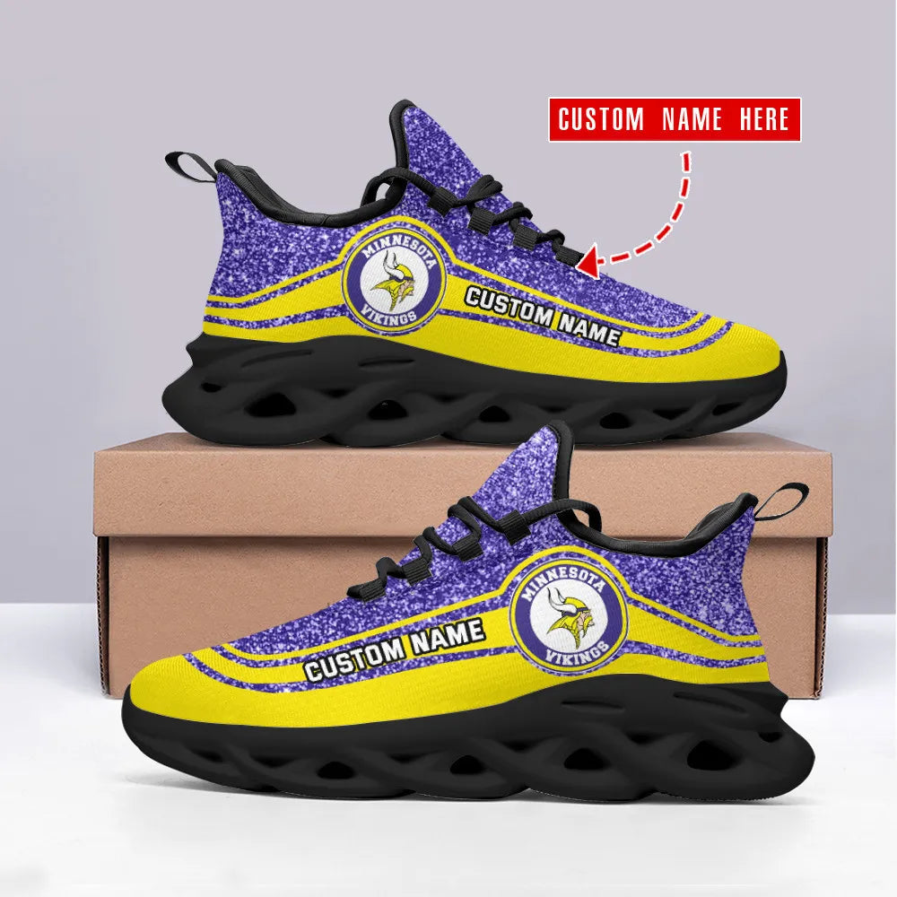 Minnesota Vikings Personalized Yezy Running Sneakers SPD365