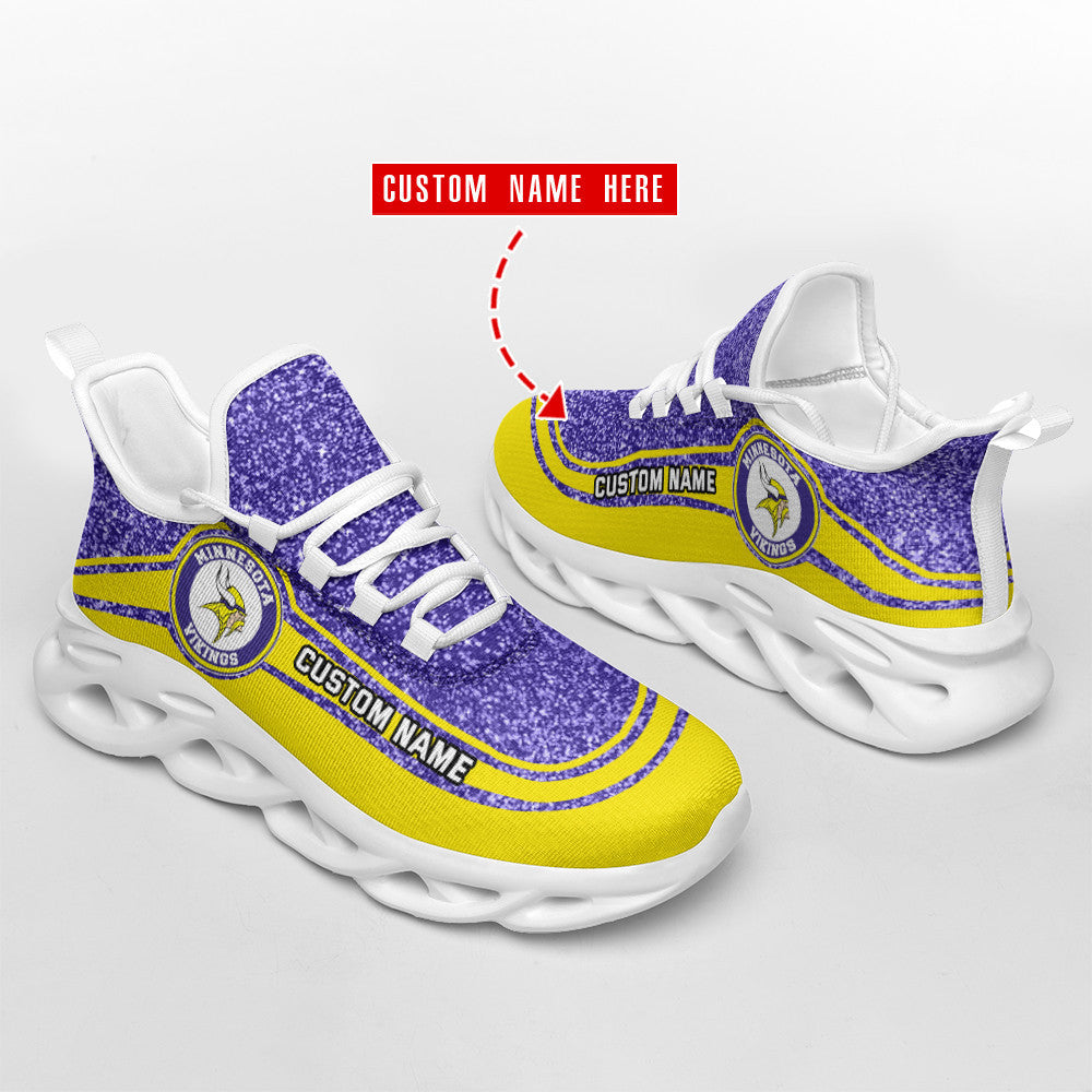 Minnesota Vikings Personalized Yezy Running Sneakers SPD365