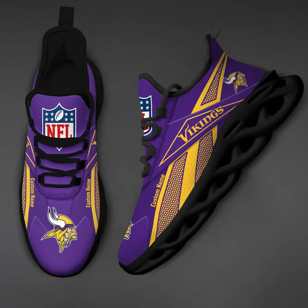Minnesota Vikings Personalized Yezy Running Sneakers SPD533