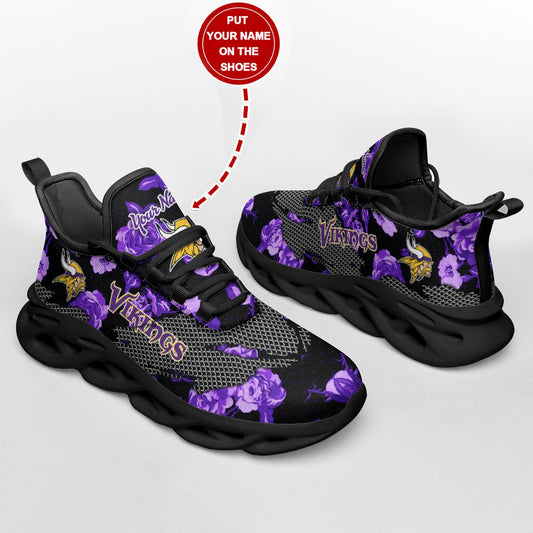 Minnesota Vikings Personalized Yezy Running Sneakers SPD574