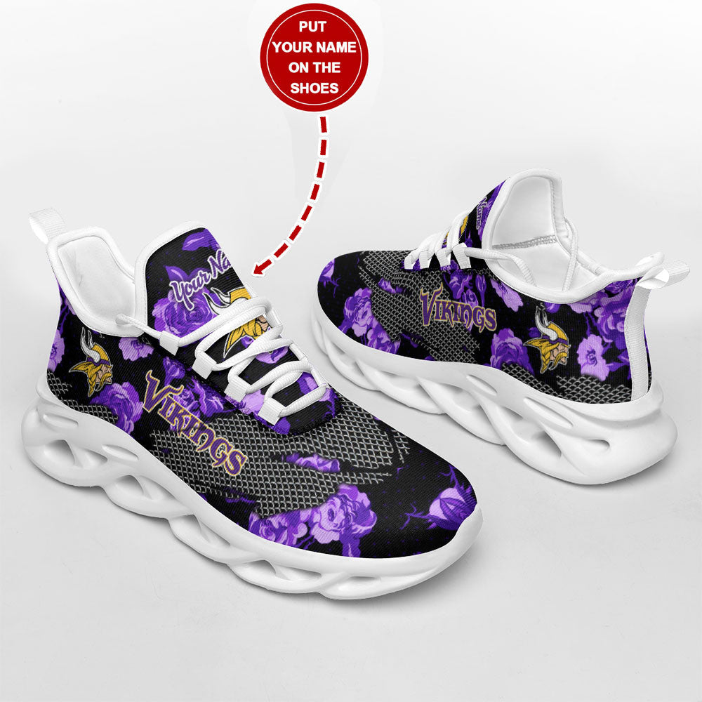 Minnesota Vikings Personalized Yezy Running Sneakers SPD574