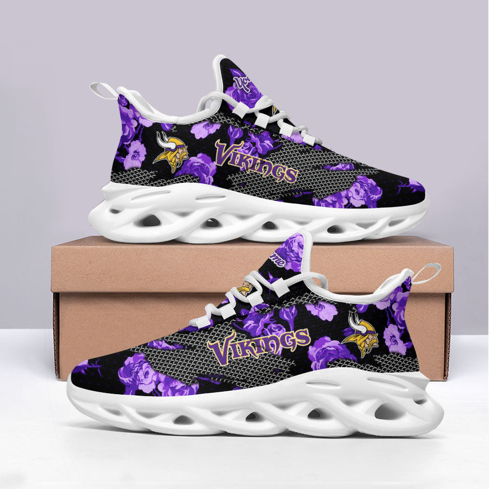 Minnesota Vikings Personalized Yezy Running Sneakers SPD574