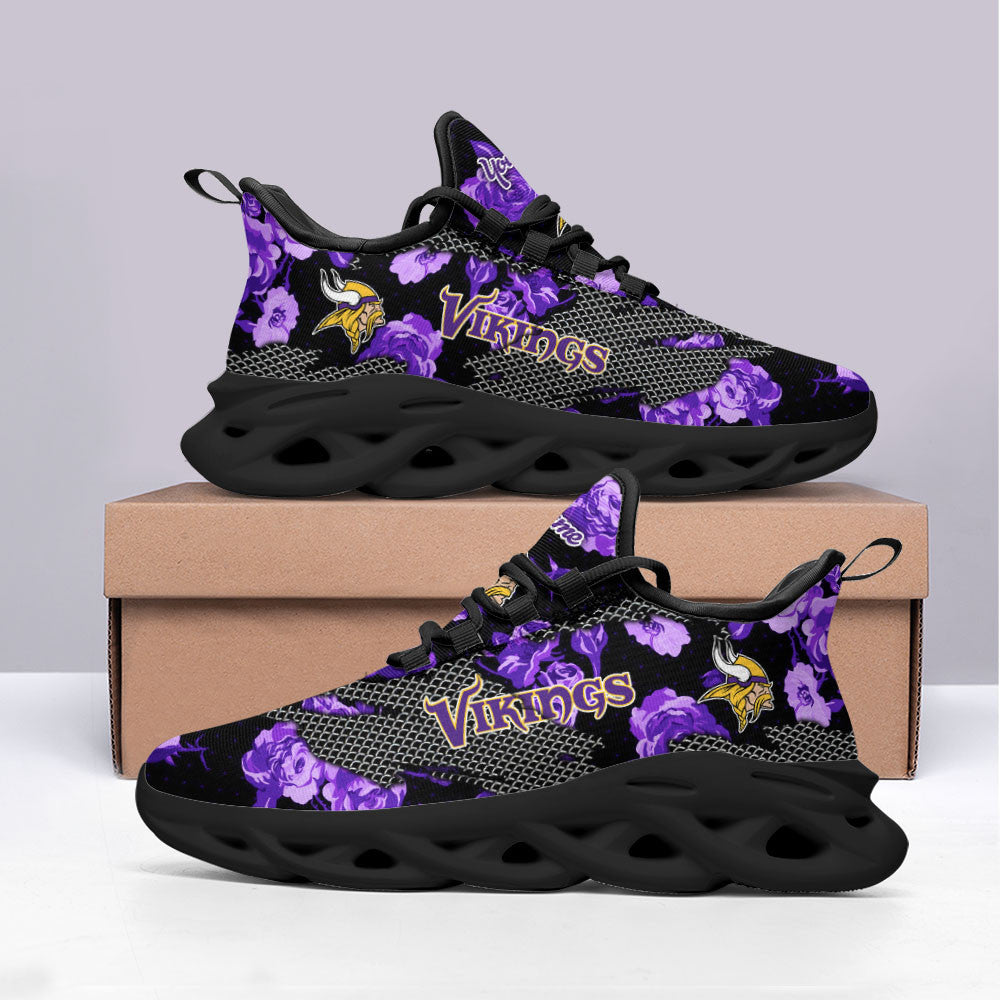 Minnesota Vikings Personalized Yezy Running Sneakers SPD574