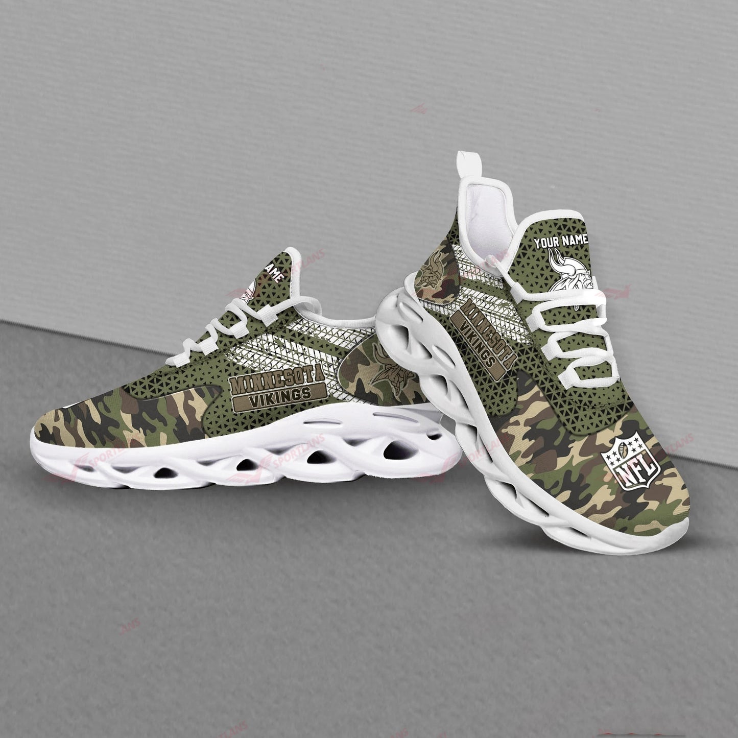 Minnesota Vikings Personalized Yezy Running Sneakers SPD610