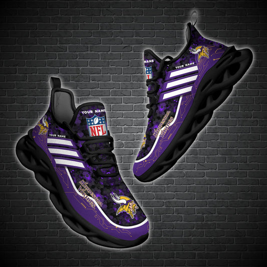 Minnesota Vikings Personalized Yezy Running Sneakers SPD659