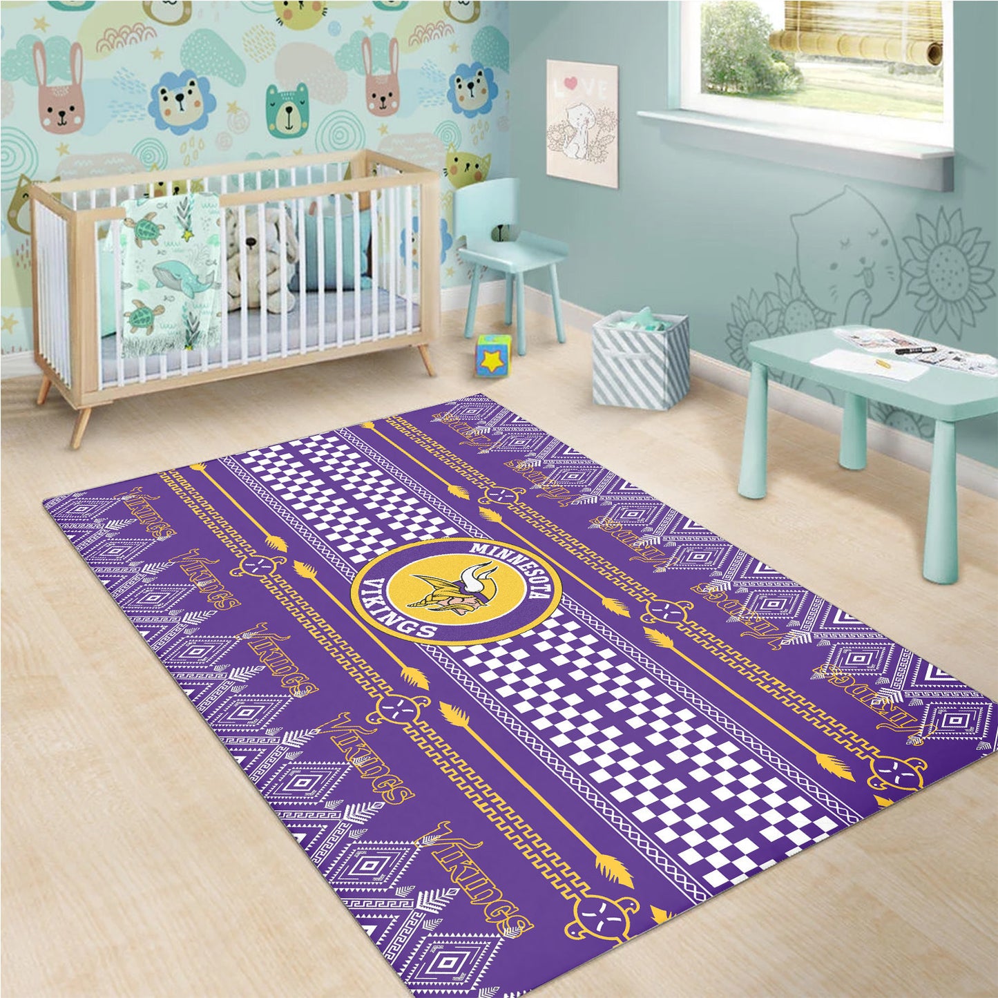 Minnesota Vikings Premium Rectangle Rug 23