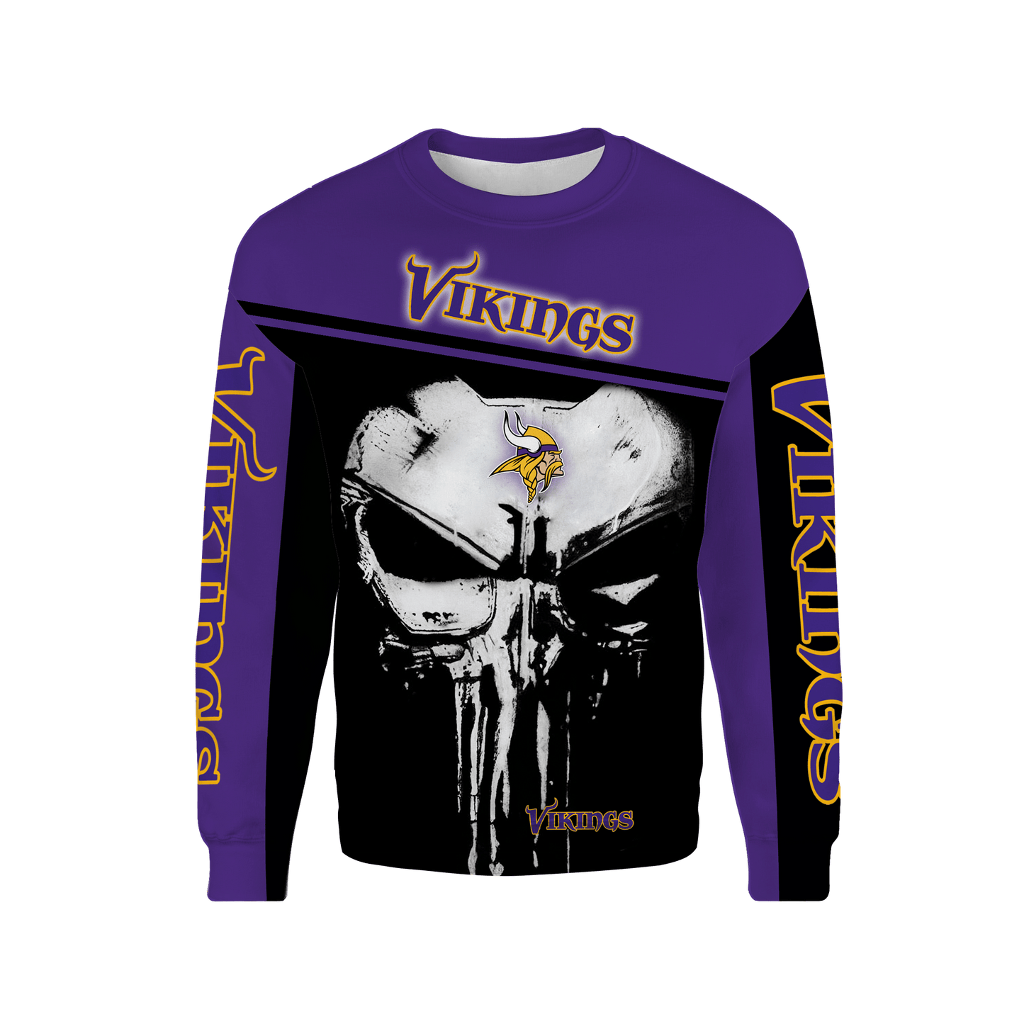 Minnesota Vikings Punisher Skull New Full All Over Print V1448