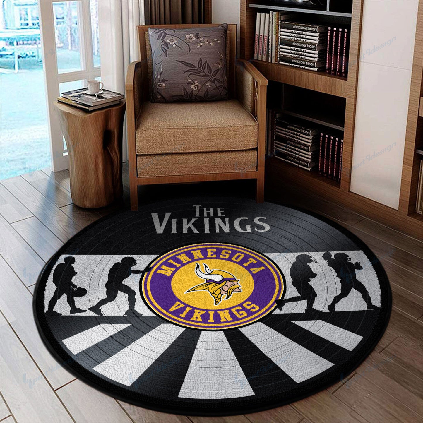 Minnesota Vikings Round Rug 103