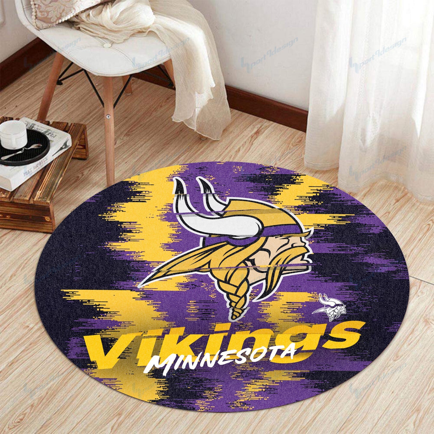 Minnesota Vikings Round Rug 117