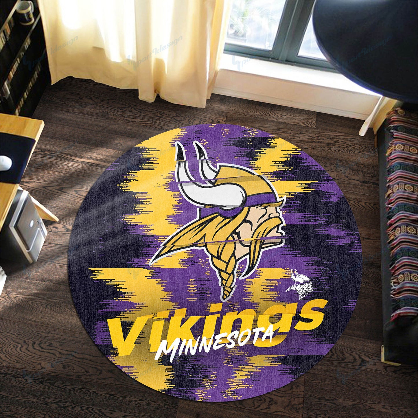 Minnesota Vikings Round Rug 117