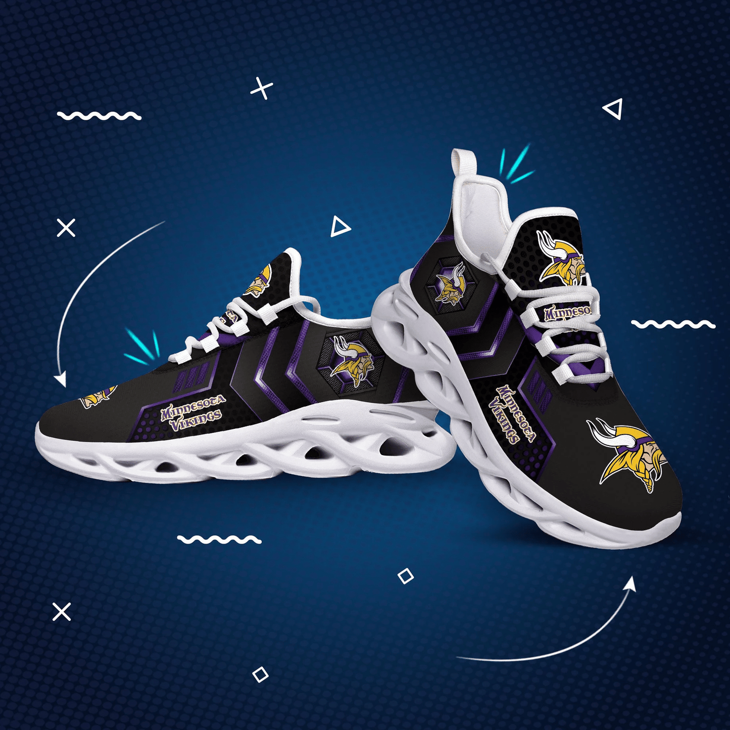 Minnesota Vikings Running Sneakers 187