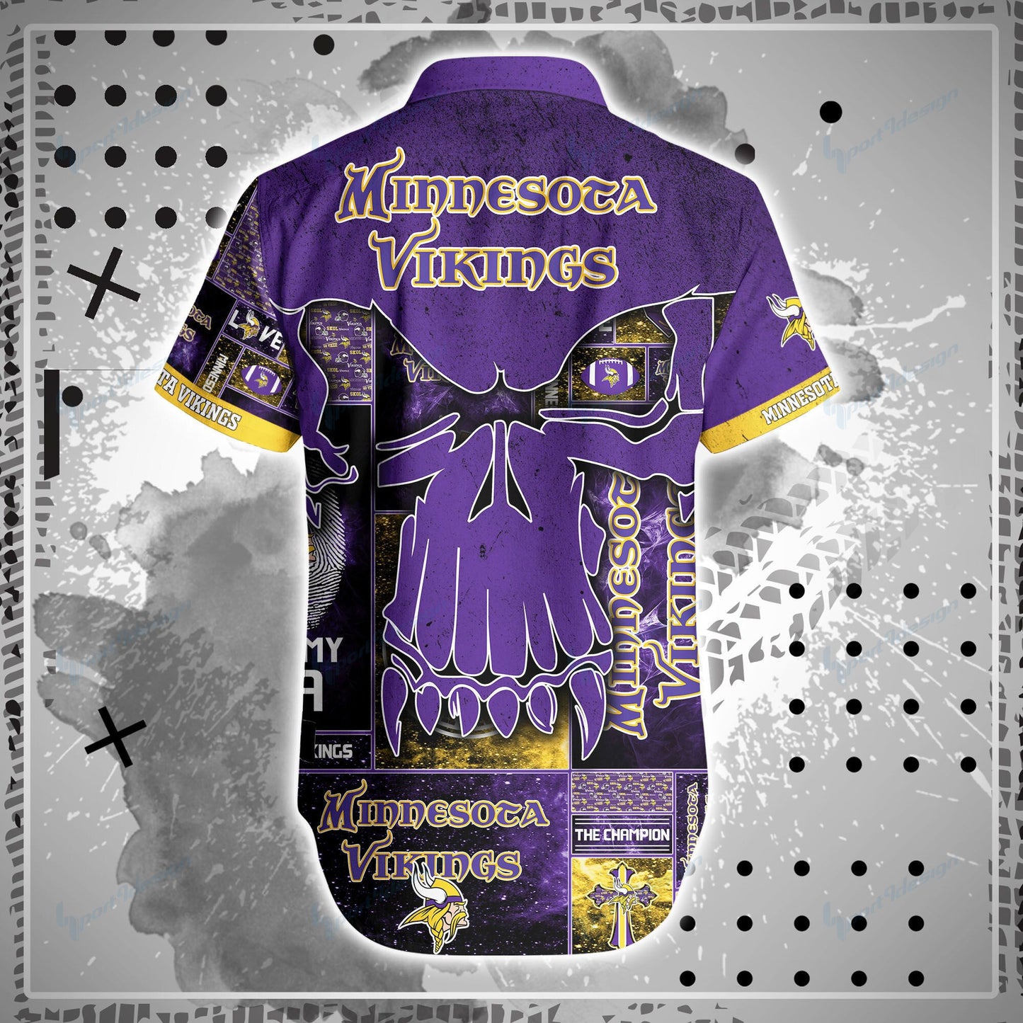 Minnesota Vikings Shirt and Shorts BG103